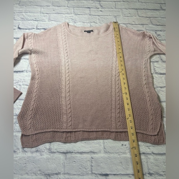 American Eagle Outfitters Pink Ombré Cable Knit Sweater. Lightweight for Fall! - Picture 4 of 8